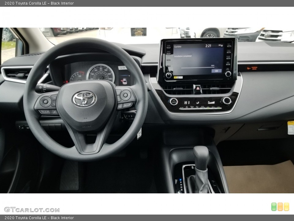 Black Interior Dashboard for the 2020 Toyota Corolla LE #136175827