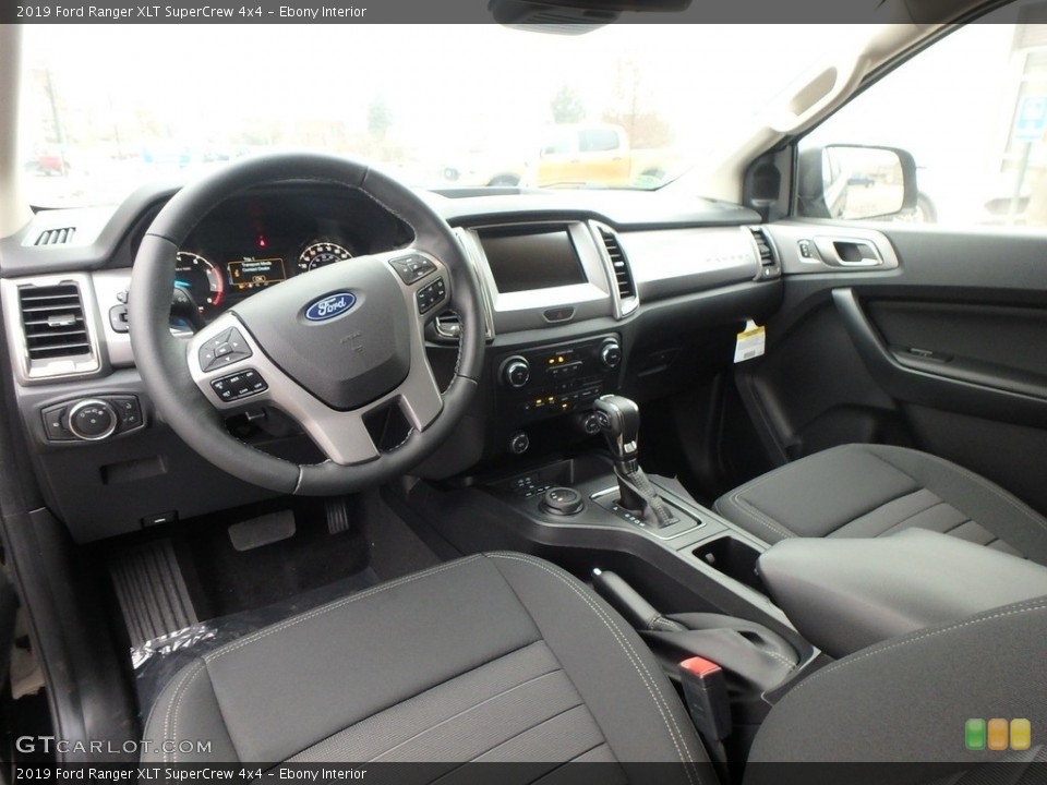 Ebony Interior Photo for the 2019 Ford Ranger XLT SuperCrew 4x4 #136177432
