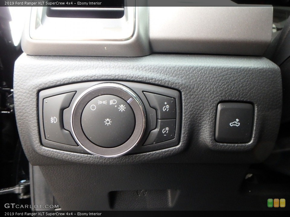 Ebony Interior Controls for the 2019 Ford Ranger XLT SuperCrew 4x4 #136177509