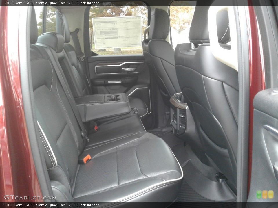 Black Interior Rear Seat for the 2019 Ram 1500 Laramie Quad Cab 4x4 #136180744