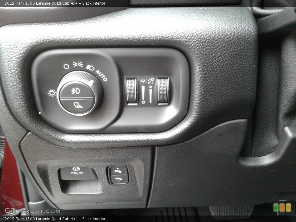 Black Interior Controls for the 2019 Ram 1500 Laramie Quad Cab 4x4 #136180813