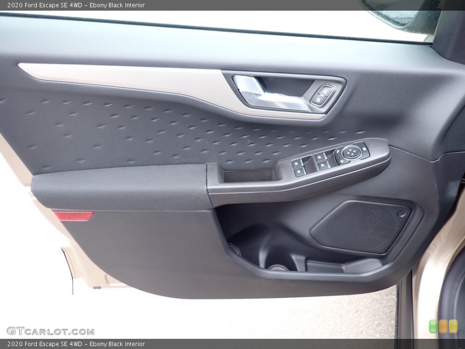 Ebony Black Interior Door Panel for the 2020 Ford Escape SE 4WD #136181216