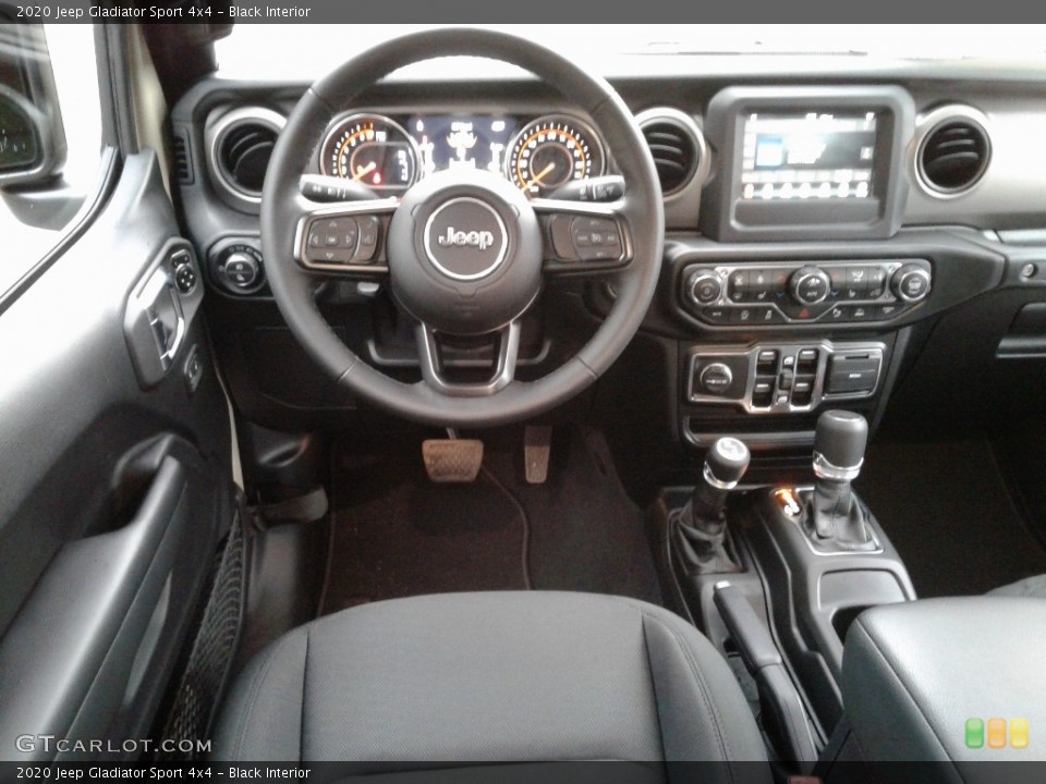 Black Interior Dashboard for the 2020 Jeep Gladiator Sport 4x4 #136182255