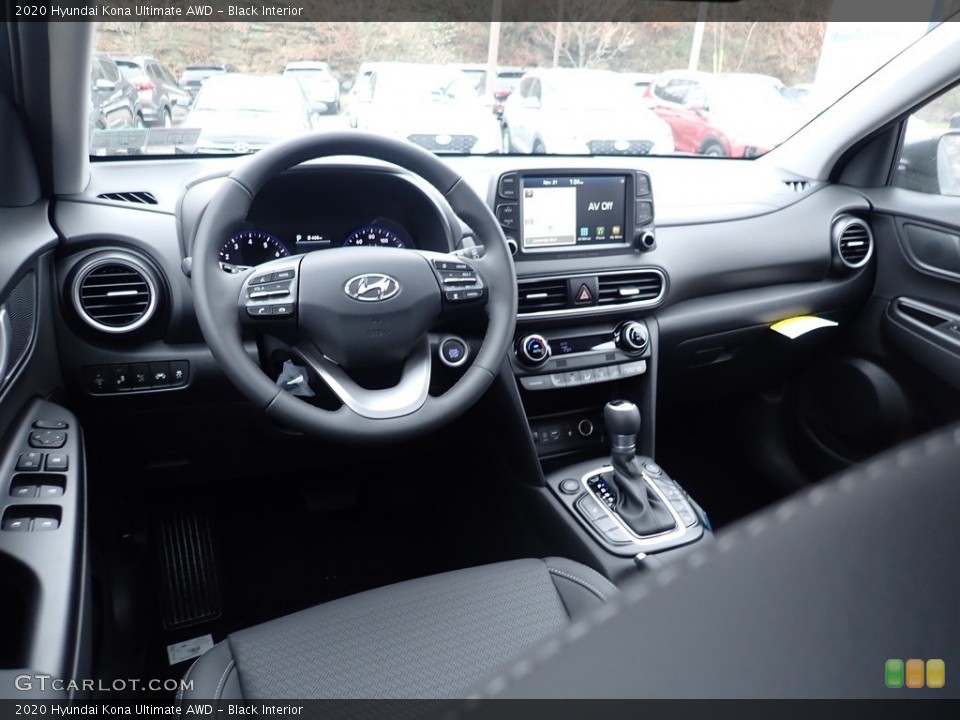 Black Interior Front Seat for the 2020 Hyundai Kona Ultimate AWD #136182409