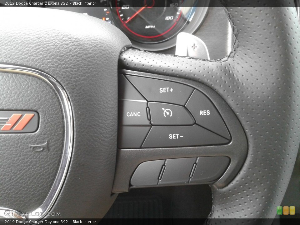 Black Interior Steering Wheel for the 2019 Dodge Charger Daytona 392 #136182877