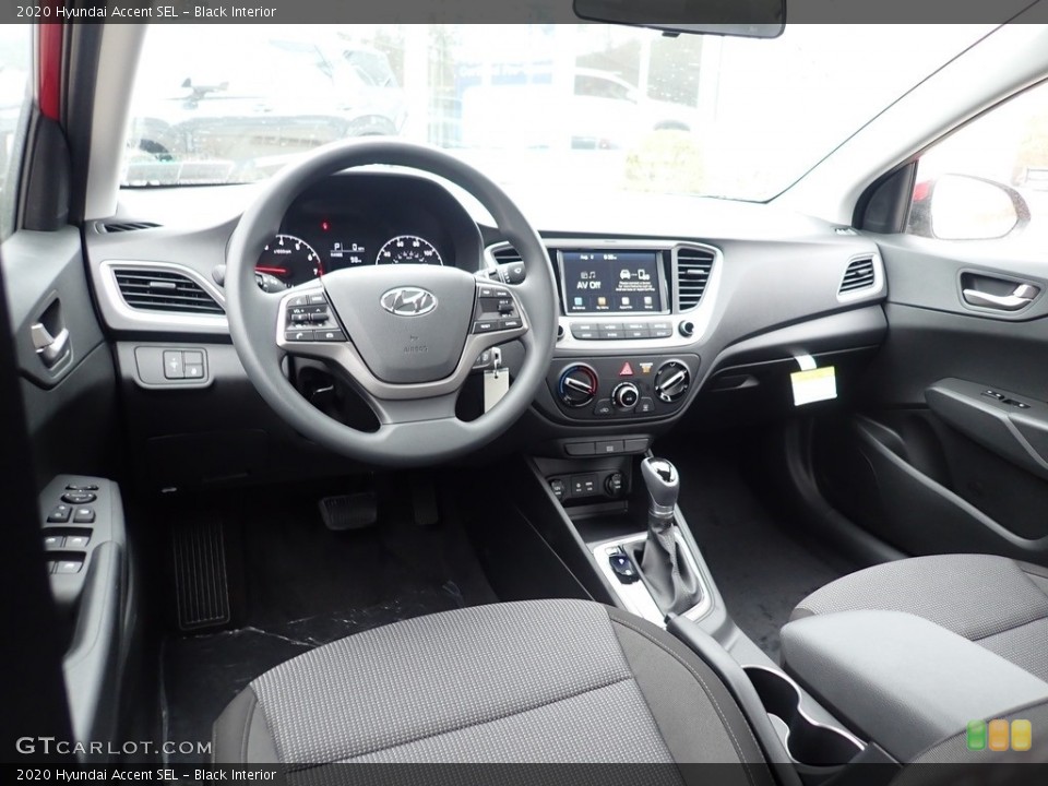 Black Interior Dashboard for the 2020 Hyundai Accent SEL #136183999
