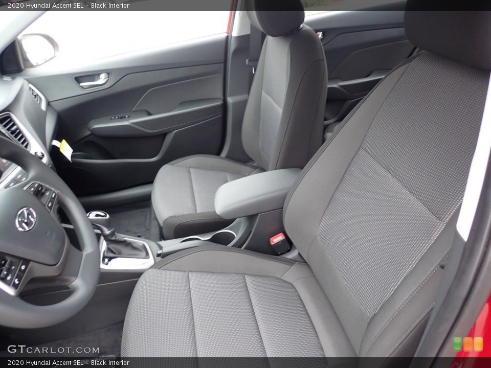 Black Interior Front Seat for the 2020 Hyundai Accent SEL #136184047
