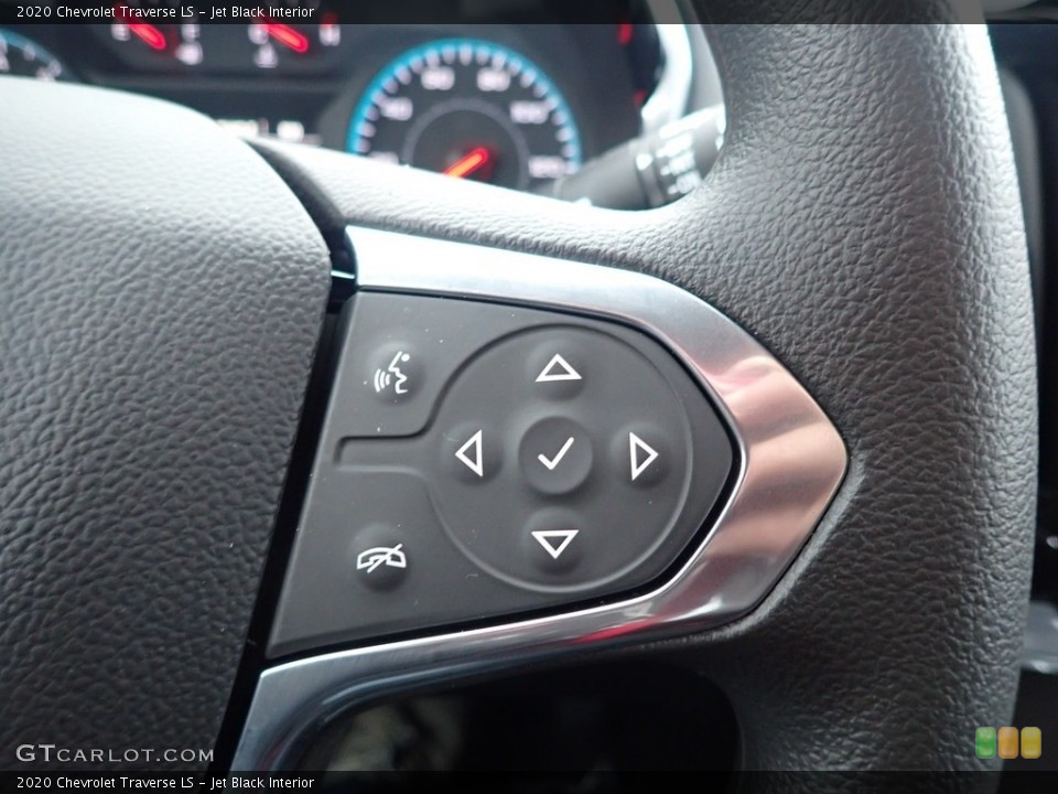 Jet Black Interior Steering Wheel for the 2020 Chevrolet Traverse LS #136186396