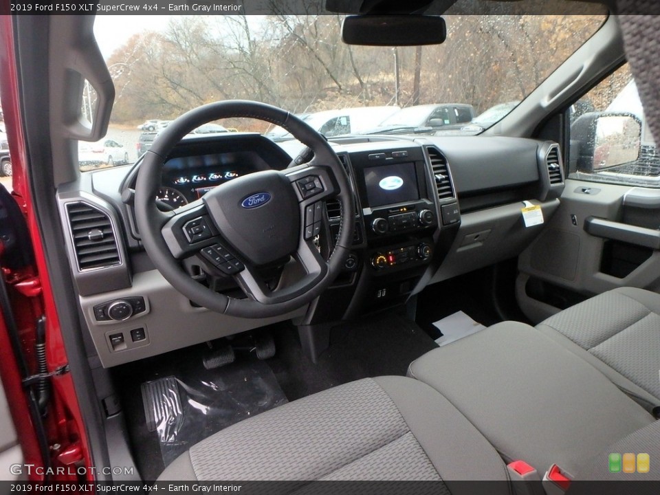 Earth Gray Interior Front Seat for the 2019 Ford F150 XLT SuperCrew 4x4 #136186912