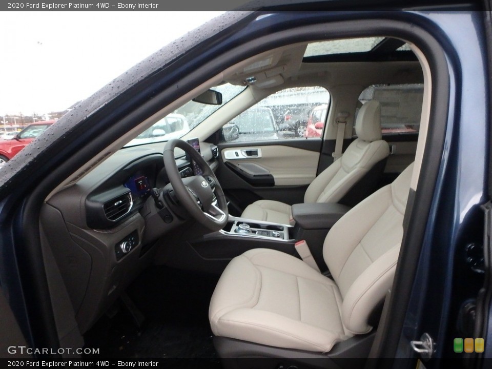 Ebony Interior Photo for the 2020 Ford Explorer Platinum 4WD #136187389