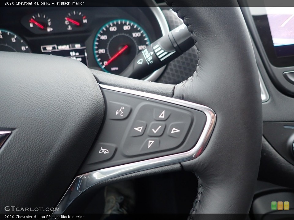 Jet Black Interior Steering Wheel for the 2020 Chevrolet Malibu RS #136190332