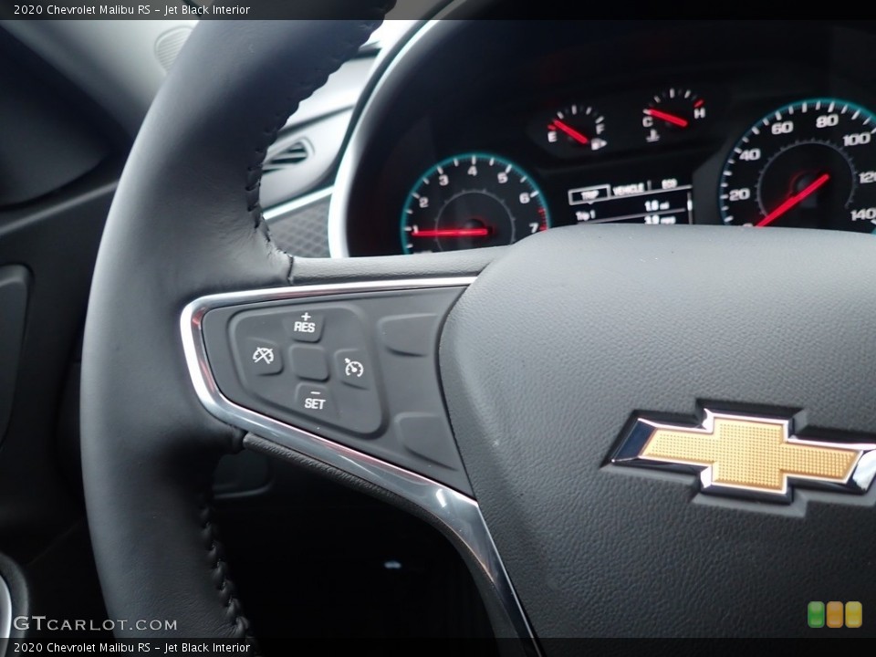 Jet Black Interior Steering Wheel for the 2020 Chevrolet Malibu RS #136190341