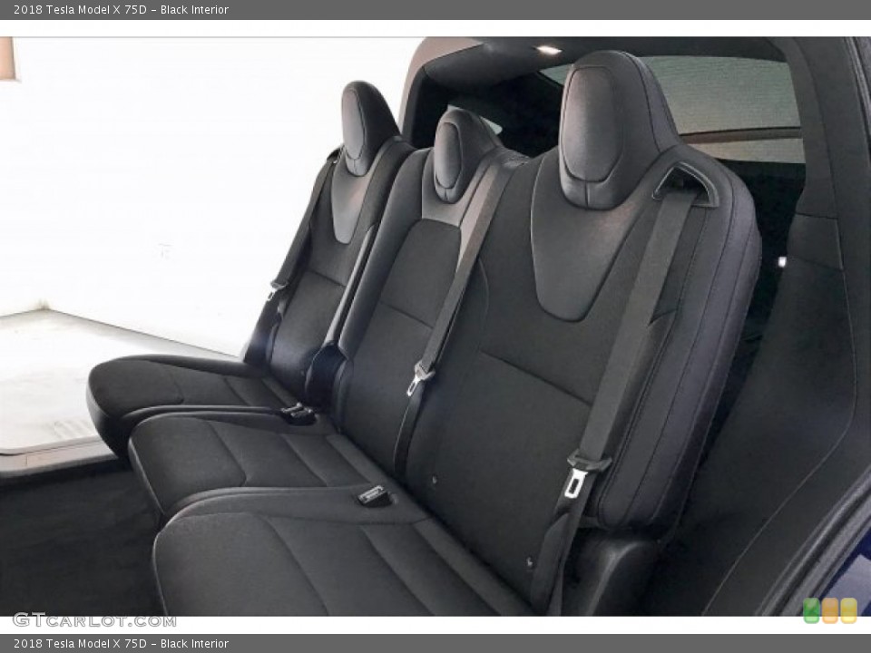 Black Interior Rear Seat for the 2018 Tesla Model X 75D #136193757