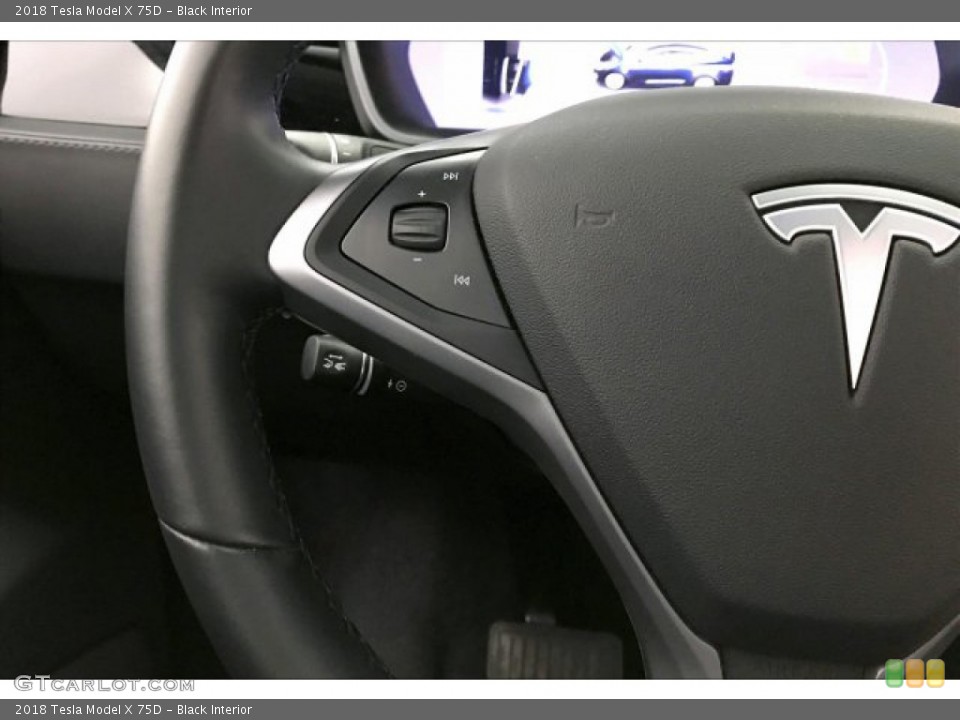 Black Interior Steering Wheel for the 2018 Tesla Model X 75D #136193826