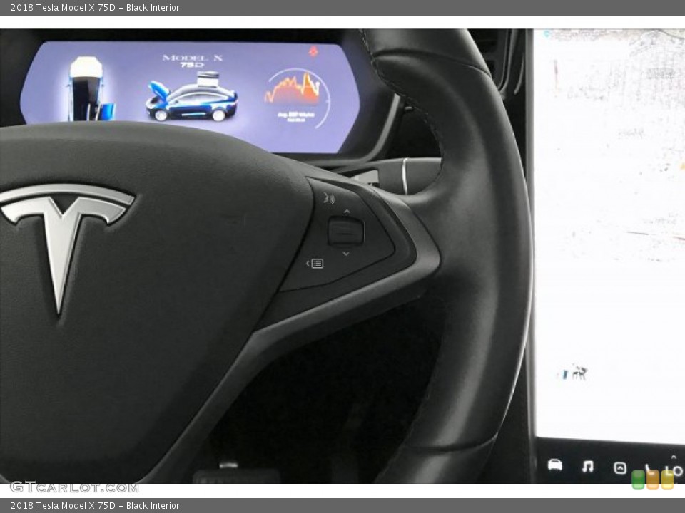 Black Interior Steering Wheel for the 2018 Tesla Model X 75D #136193844