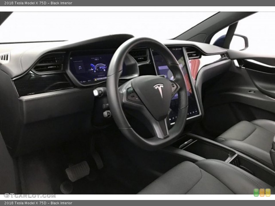 Black Interior Dashboard for the 2018 Tesla Model X 75D #136193910