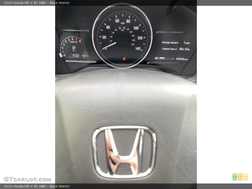 Black Interior Gauges for the 2020 Honda HR-V EX AWD #136195200