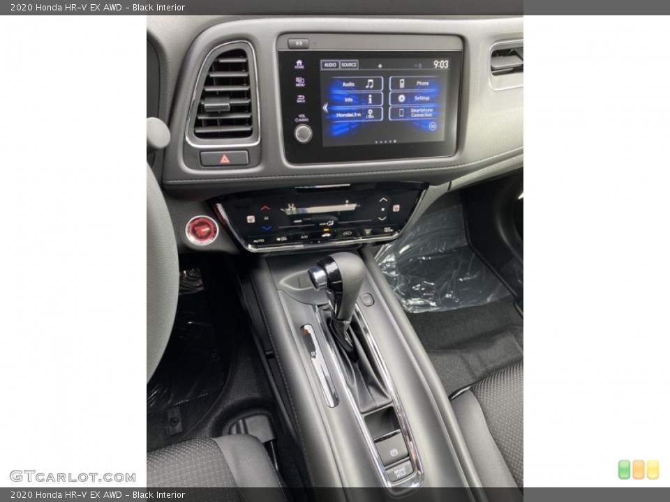 Black Interior Controls for the 2020 Honda HR-V EX AWD #136195215