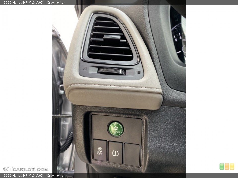 Gray Interior Controls for the 2020 Honda HR-V LX AWD #136195566