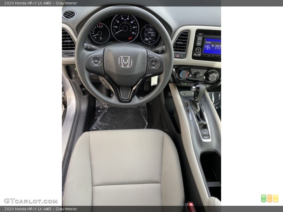 Gray Interior Steering Wheel for the 2020 Honda HR-V LX AWD #136195581