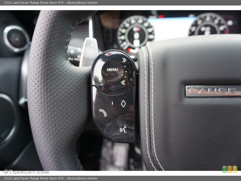 Ebony/Ebony Interior Steering Wheel for the 2020 Land Rover Range Rover Sport SVR #136195740