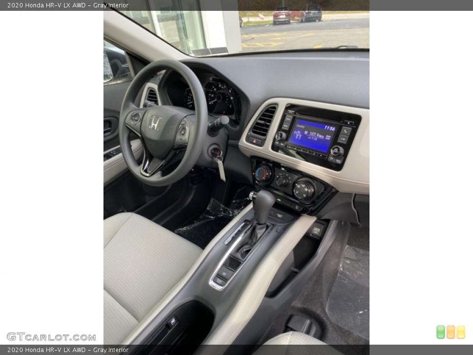 Gray Interior Dashboard for the 2020 Honda HR-V LX AWD #136195839