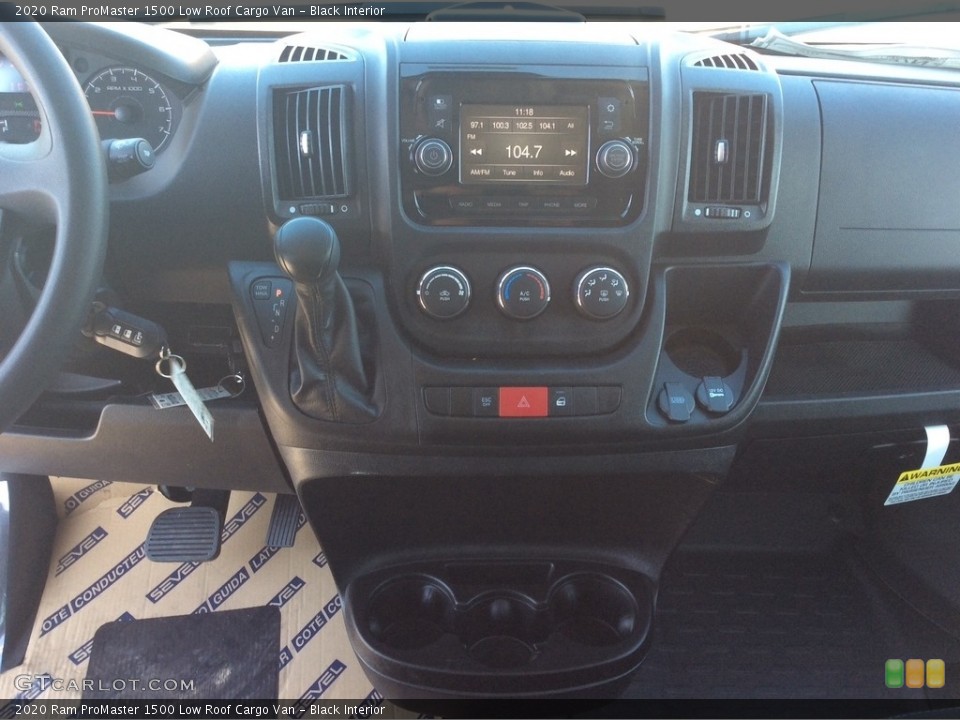 Black Interior Controls for the 2020 Ram ProMaster 1500 Low Roof Cargo Van #136201294