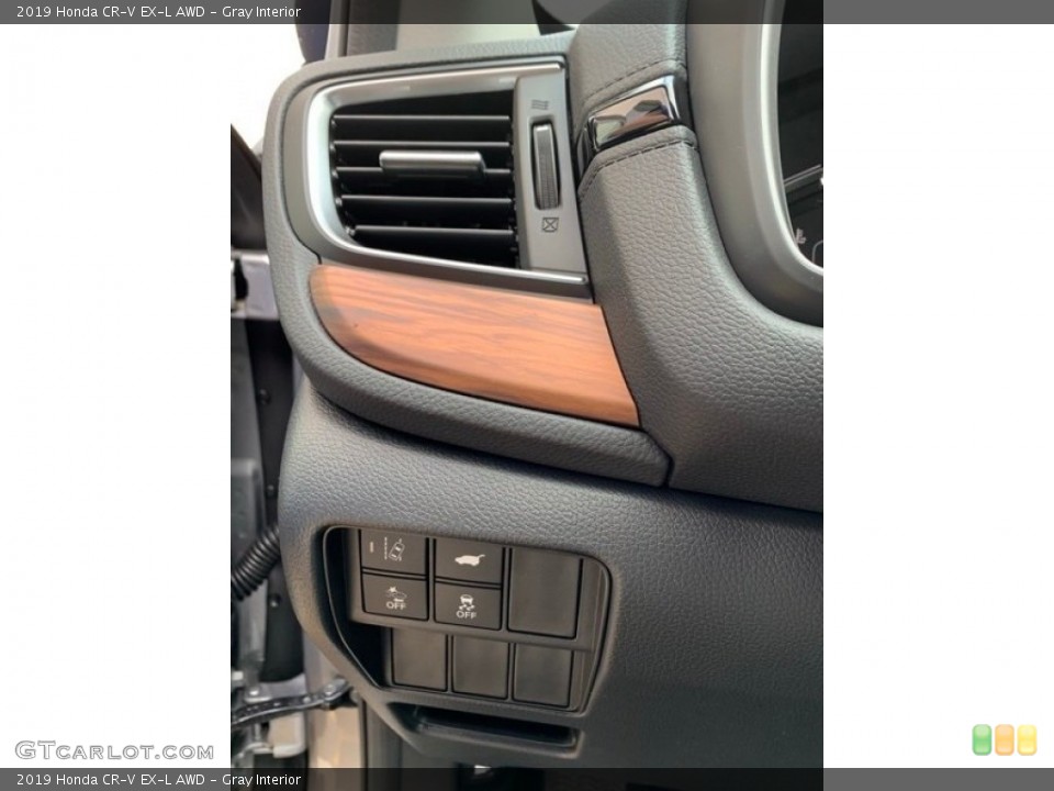 Gray Interior Controls for the 2019 Honda CR-V EX-L AWD #136211599