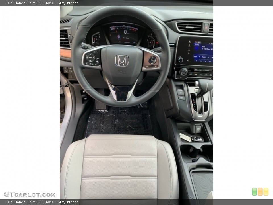 Gray Interior Steering Wheel for the 2019 Honda CR-V EX-L AWD #136211623
