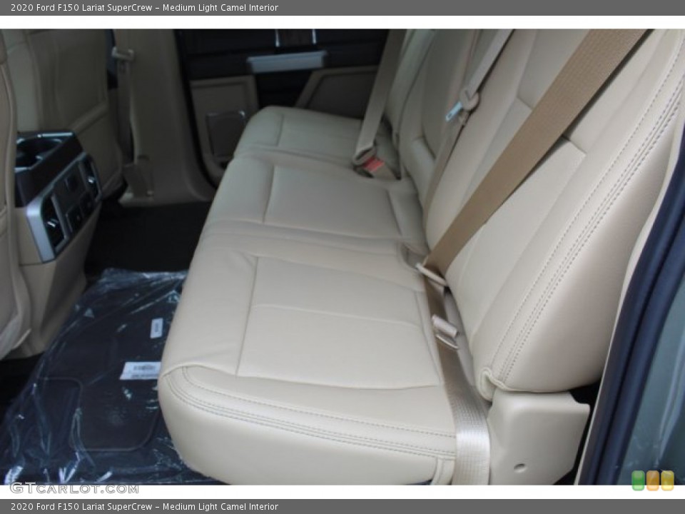 Medium Light Camel Interior Rear Seat for the 2020 Ford F150 Lariat SuperCrew #136224290