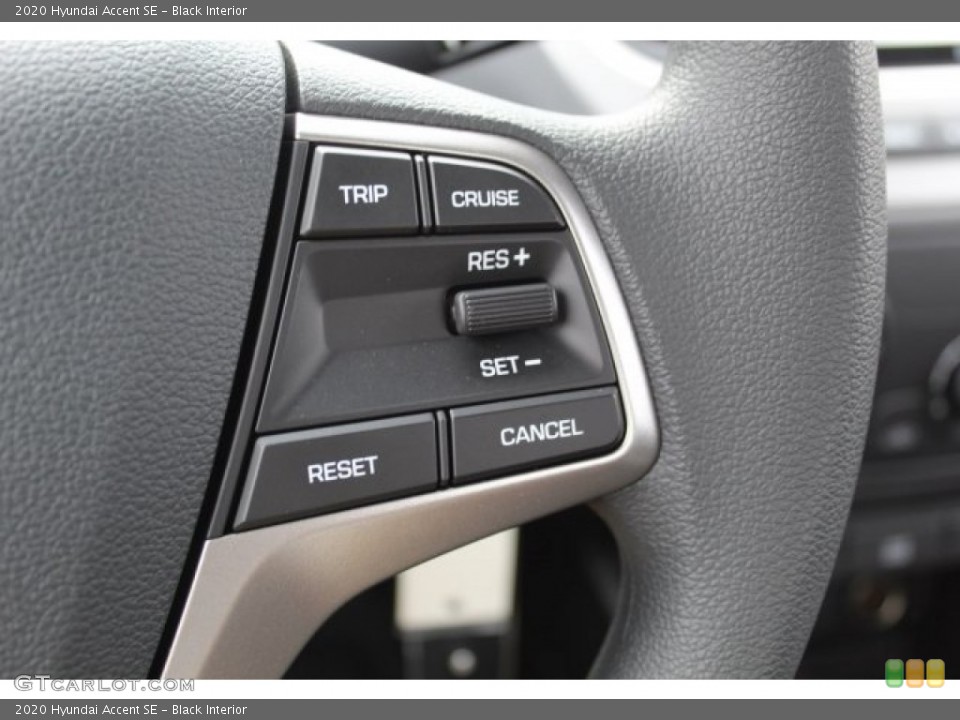 Black Interior Steering Wheel for the 2020 Hyundai Accent SE #136225334