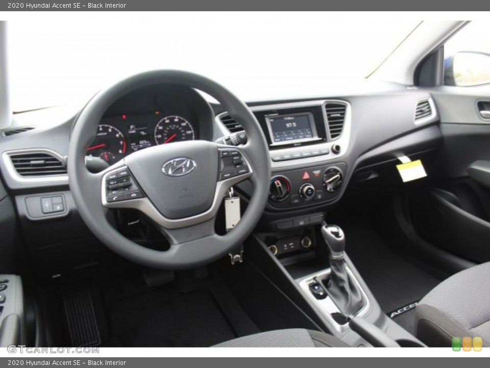 Black Interior Dashboard for the 2020 Hyundai Accent SE #136225406