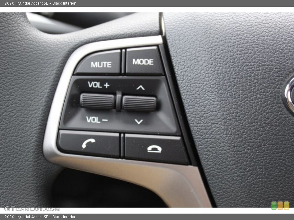 Black Interior Steering Wheel for the 2020 Hyundai Accent SE #136226027