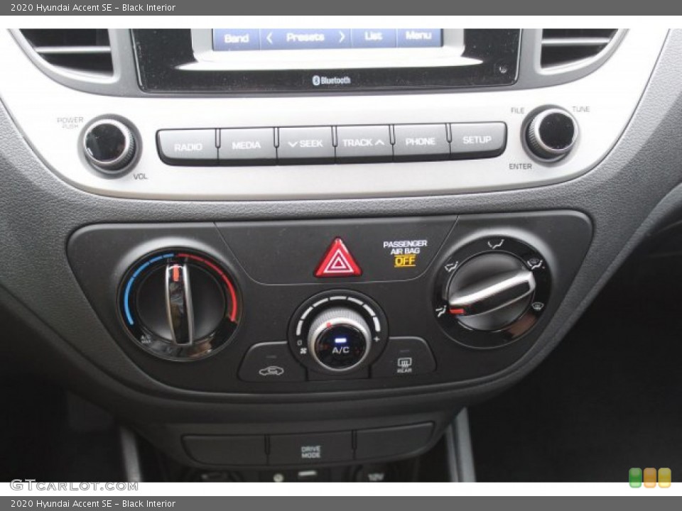 Black Interior Controls for the 2020 Hyundai Accent SE #136226066