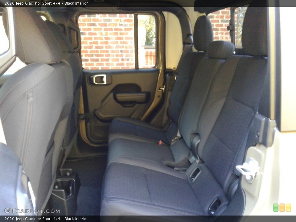 Black Interior Rear Seat for the 2020 Jeep Gladiator Sport 4x4 #136230221