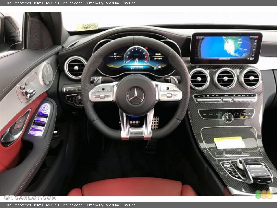 Cranberry Red/Black Interior Dashboard for the 2020 Mercedes-Benz C AMG 43 4Matic Sedan #136230845
