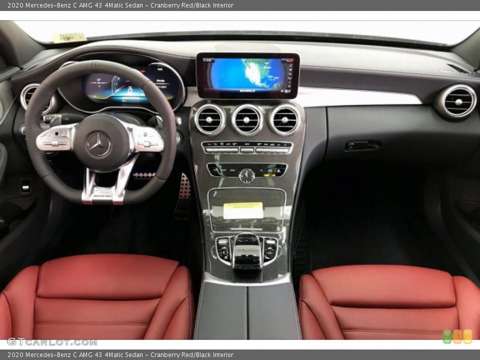 Cranberry Red/Black Interior Dashboard for the 2020 Mercedes-Benz C AMG 43 4Matic Sedan #136231172