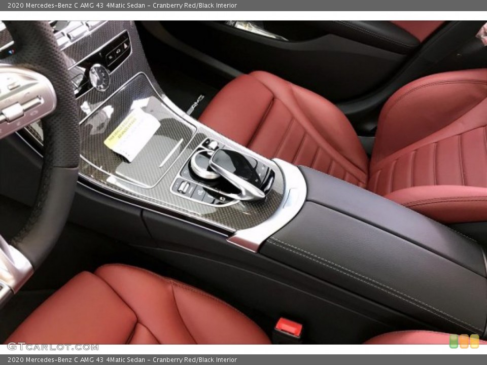 Cranberry Red/Black Interior Controls for the 2020 Mercedes-Benz C AMG 43 4Matic Sedan #136231304