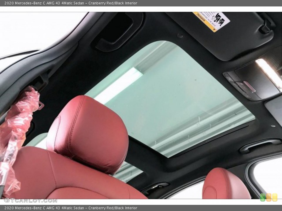 Cranberry Red/Black Interior Sunroof for the 2020 Mercedes-Benz C AMG 43 4Matic Sedan #136231391
