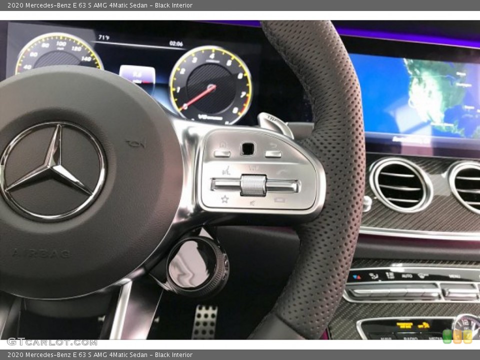 Black Interior Steering Wheel for the 2020 Mercedes-Benz E 63 S AMG 4Matic Sedan #136232096