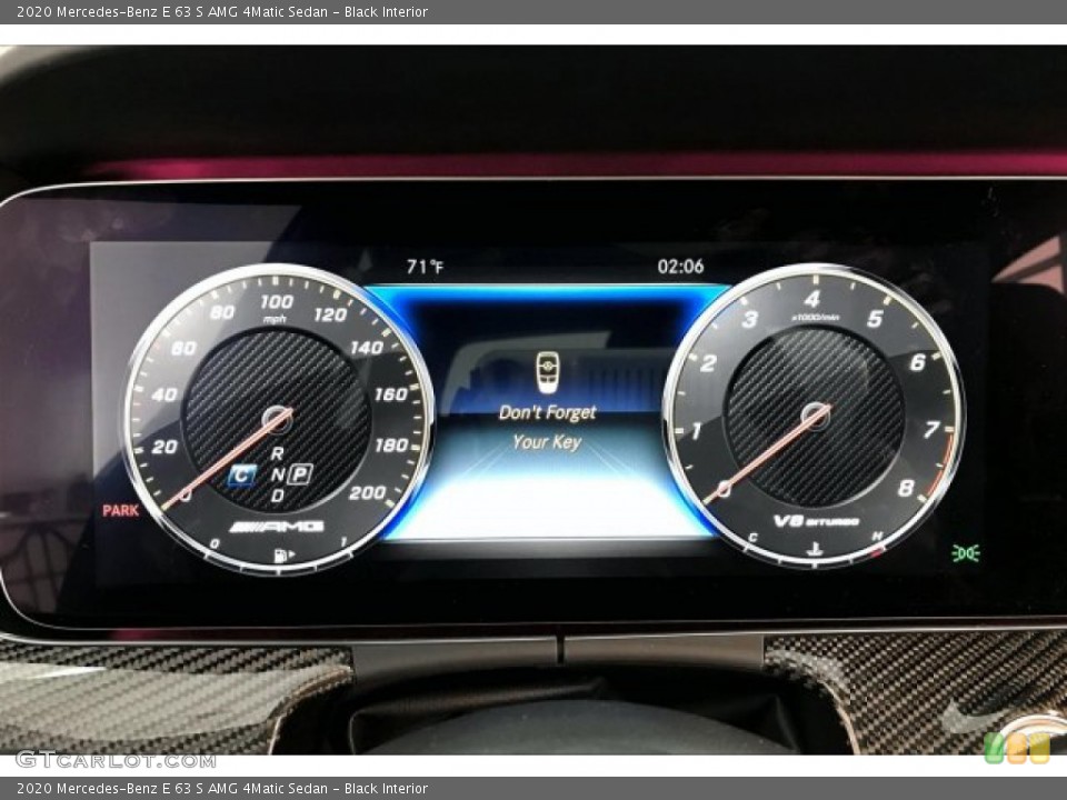 Black Interior Gauges for the 2020 Mercedes-Benz E 63 S AMG 4Matic Sedan #136232102