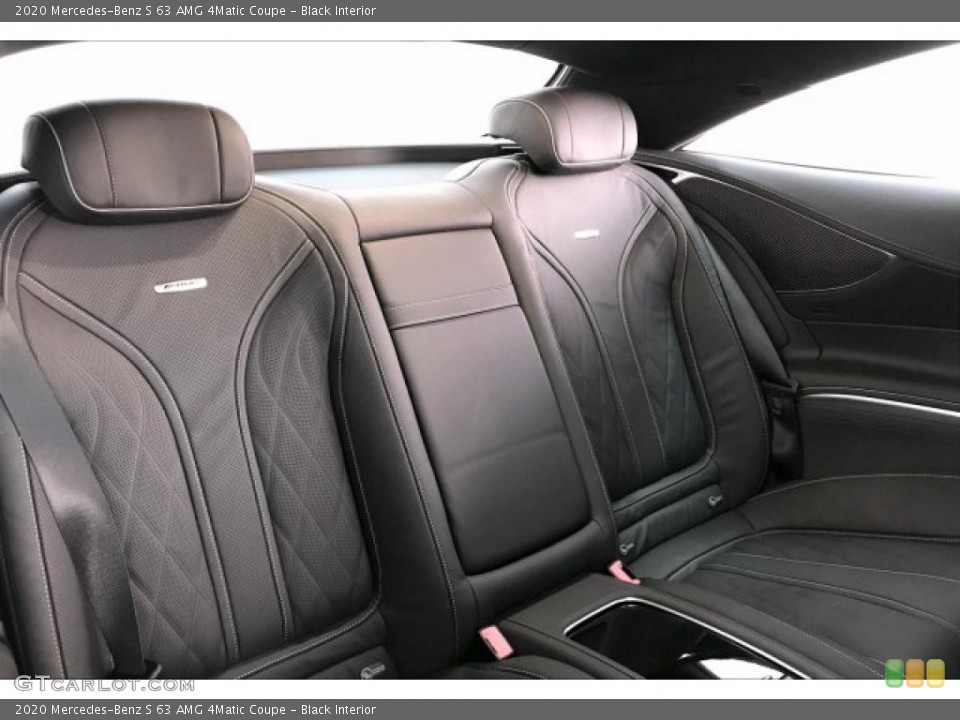 Black Interior Rear Seat for the 2020 Mercedes-Benz S 63 AMG 4Matic Coupe #136232654