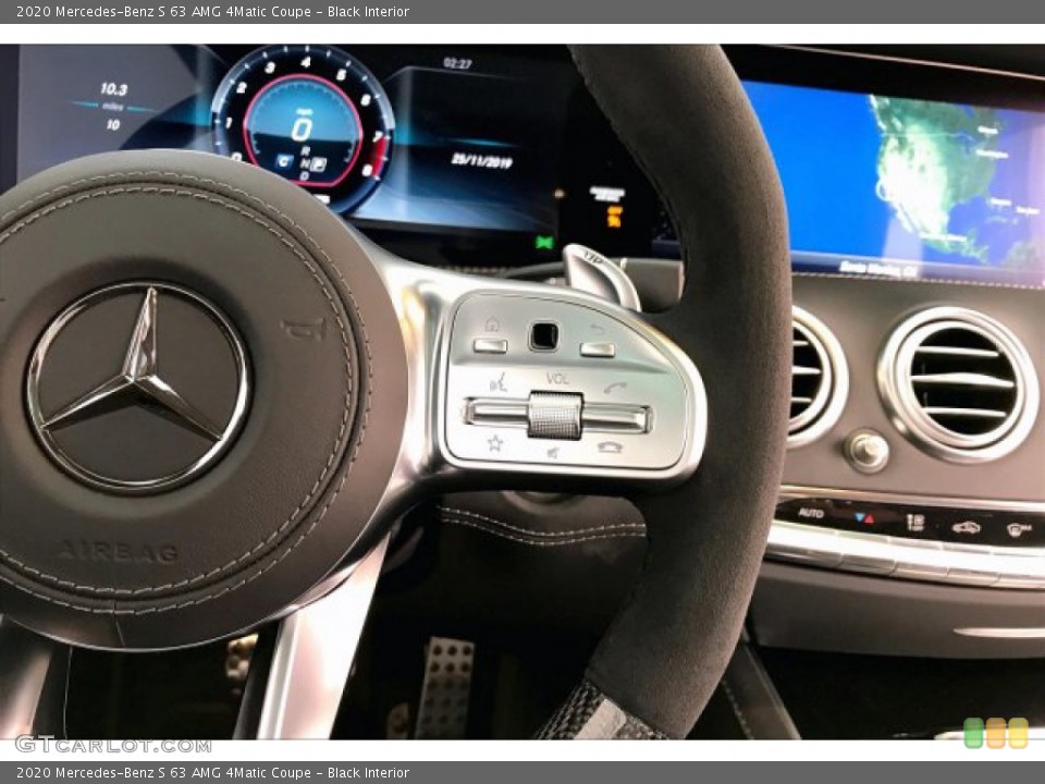 Black Interior Steering Wheel for the 2020 Mercedes-Benz S 63 AMG 4Matic Coupe #136232693