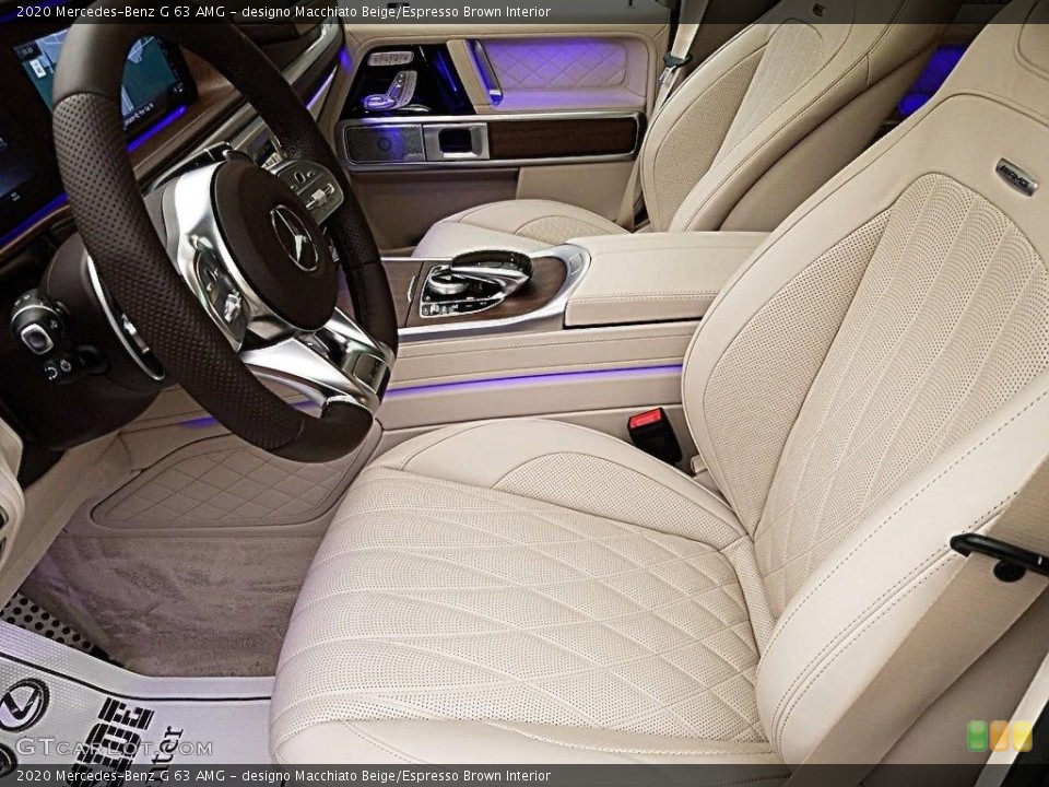 designo Macchiato Beige/Espresso Brown Interior Photo for the 2020 Mercedes-Benz G 63 AMG #136233158