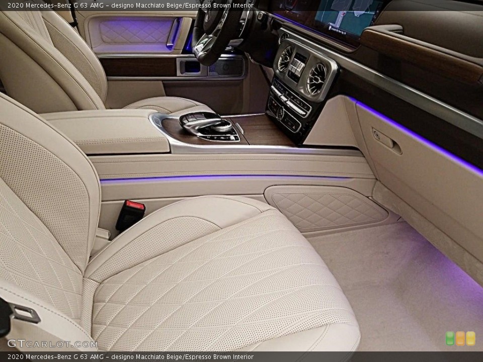designo Macchiato Beige/Espresso Brown Interior Front Seat for the 2020 Mercedes-Benz G 63 AMG #136233164