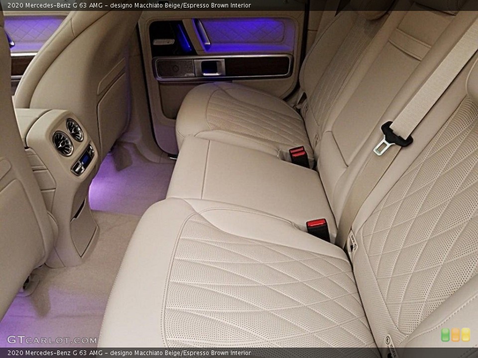 designo Macchiato Beige/Espresso Brown Interior Rear Seat for the 2020 Mercedes-Benz G 63 AMG #136233170