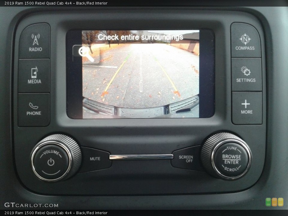 Black/Red Interior Controls for the 2019 Ram 1500 Rebel Quad Cab 4x4 #136234325