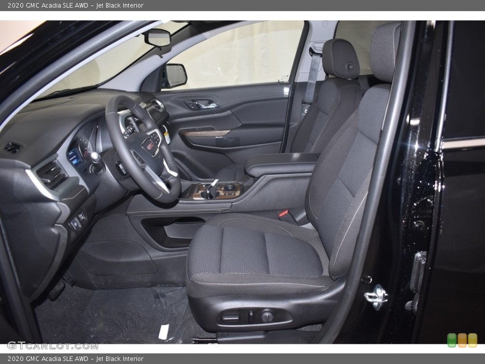 Jet Black Interior Front Seat for the 2020 GMC Acadia SLE AWD #136235429
