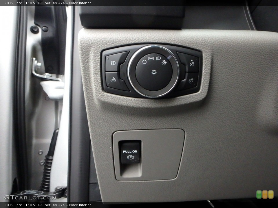 Black Interior Controls for the 2019 Ford F150 STX SuperCab 4x4 #136235786
