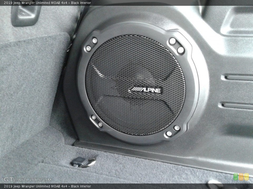 Black Interior Audio System for the 2019 Jeep Wrangler Unlimited MOAB 4x4 #136235810